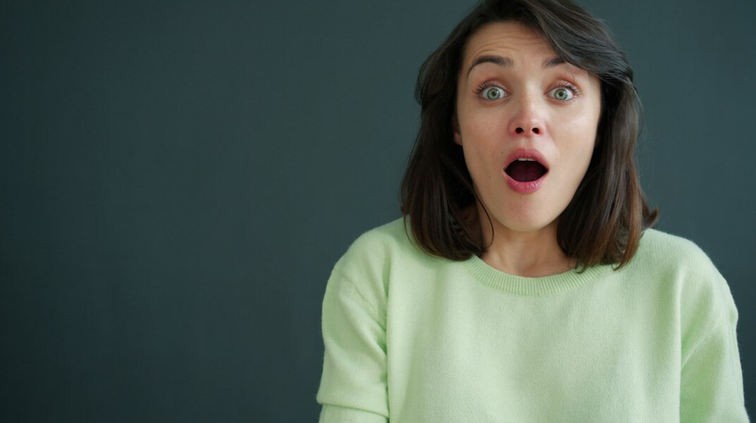 surprised reader face